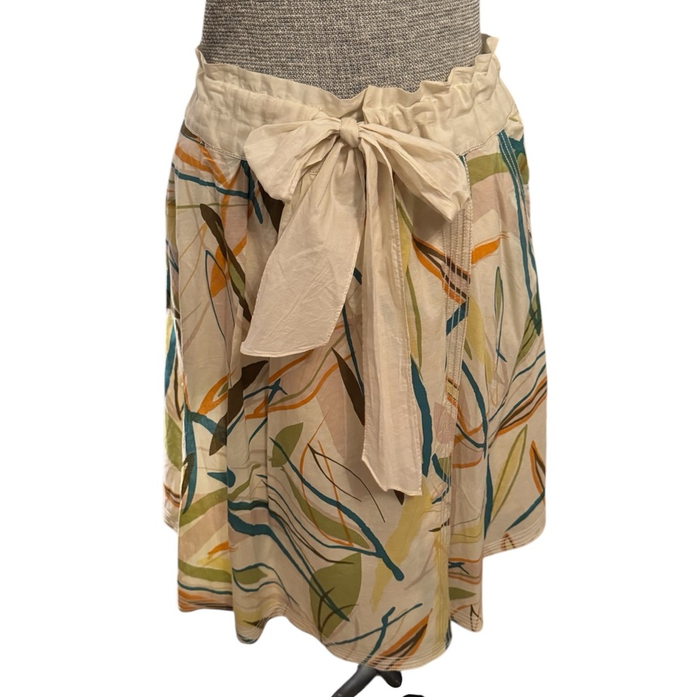 Cabi Colorful  Paper Bag Cotton   Skirt - Picture 3 of 11